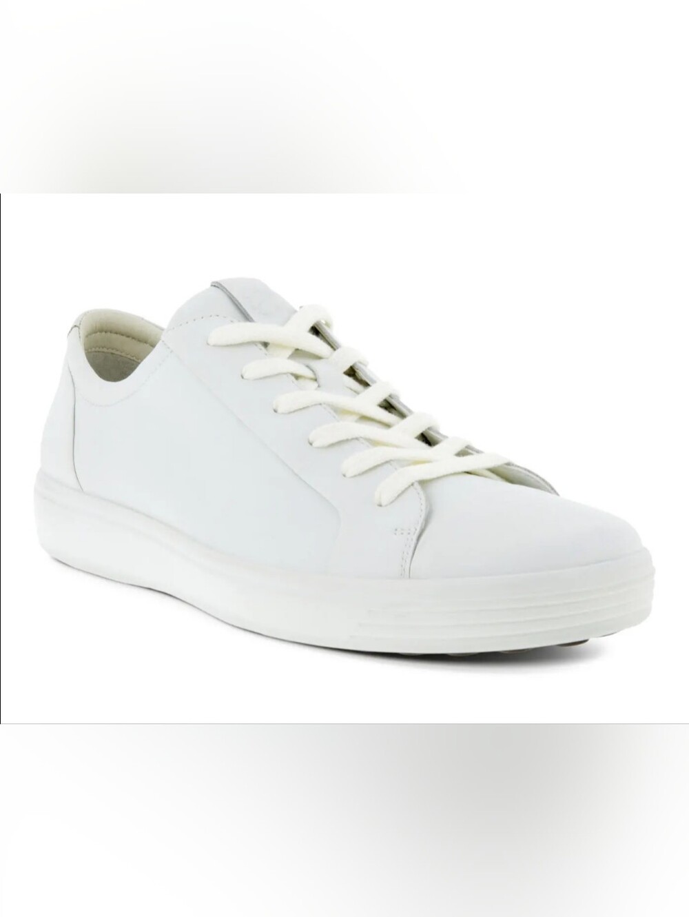 ECCO Men's Street Tray Classic Sneaker White Leather EU 47 Size 13 - 13.5 US